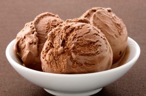 helado de chocolate proteico